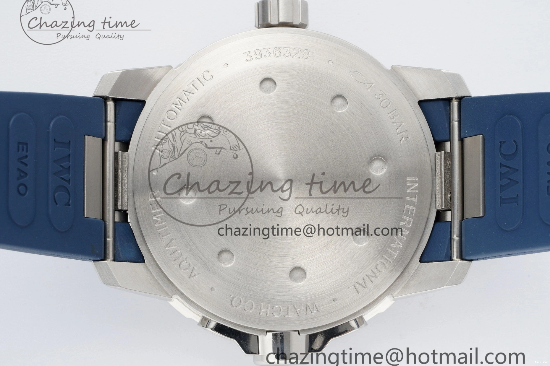 MIROTIME 0518 WellDesigned Aquatimer Automatic SS RSF 1:1 Best Edition Blue Dial on Blue Rubber Strap A 7057